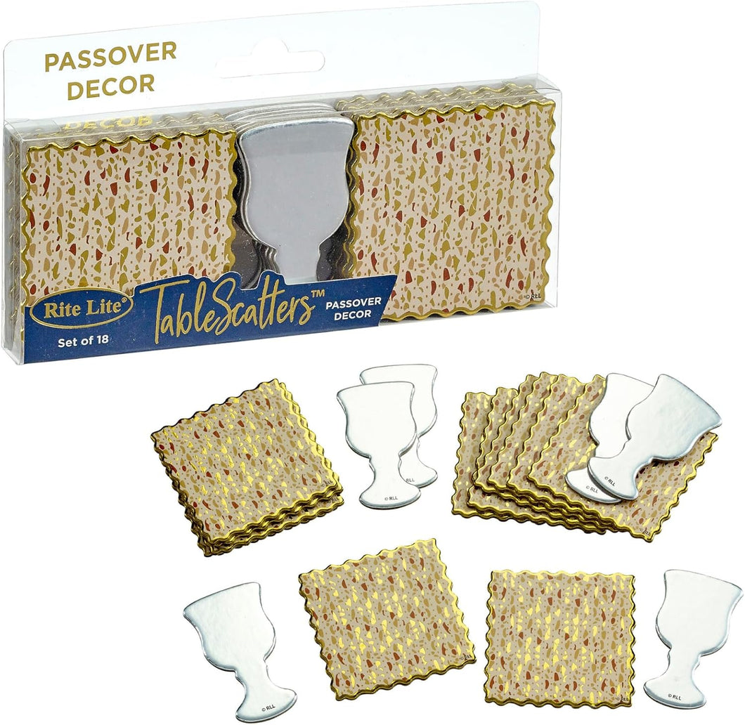 Passover Tablescatters Foiled Matzah & Wine 18 Pack