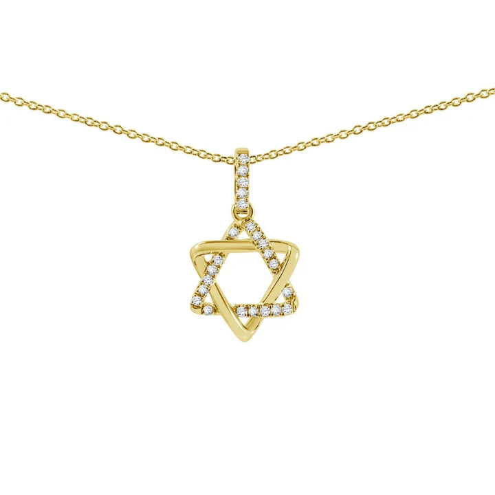 Jewish Star Jewelry In 14k Gold With Diamonds