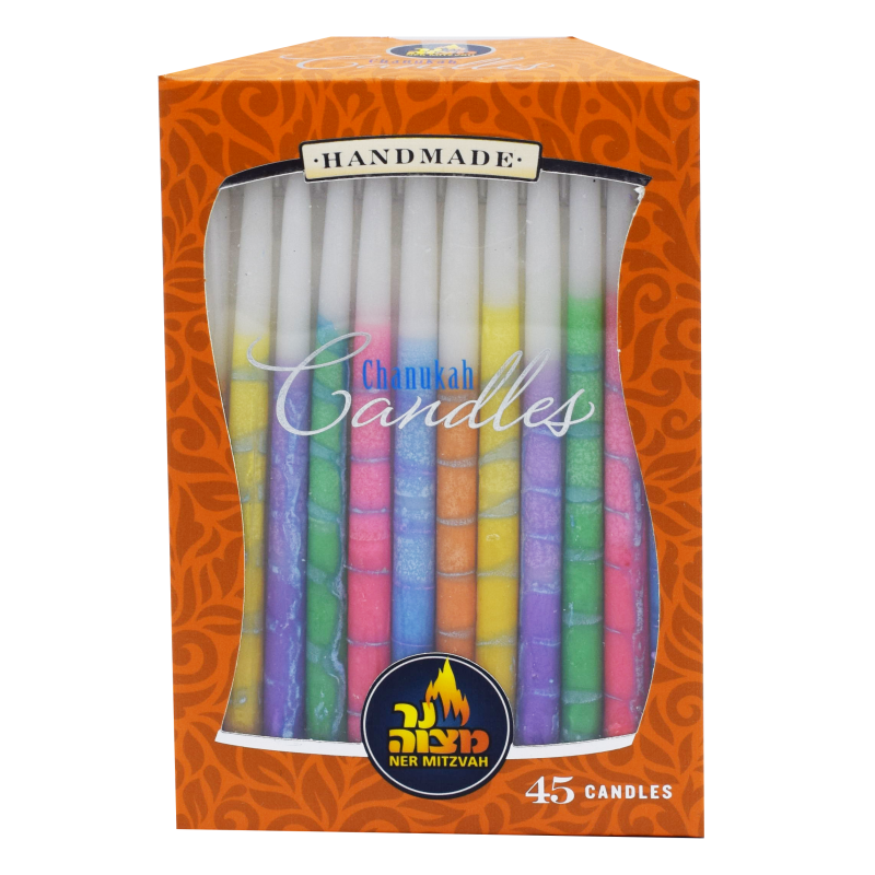 Decorated Chanukah Candles