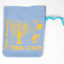 Load image into Gallery viewer, Chanukah Colorful Gelt Bag set of 4
