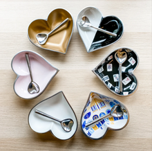 Load image into Gallery viewer, Mah Jong Heart Bowl with Heart Spoon
