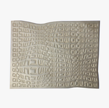 Load image into Gallery viewer, Challah Cover Hebrew Type - Champagne Leatherette
