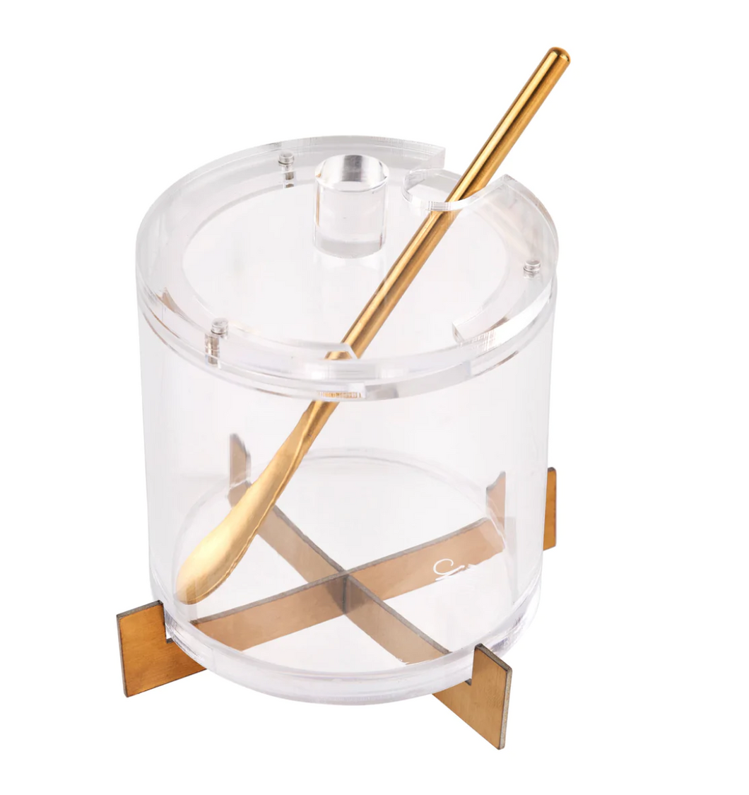 Waterdale Collection: MetaLucite Rosh Hashanah Honey Dish